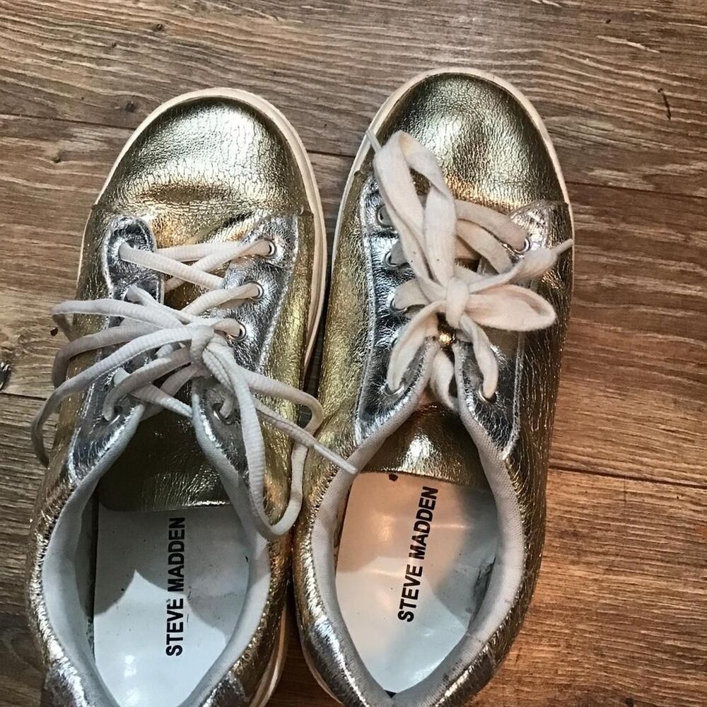 Steve-madden Women's Gold Trainers